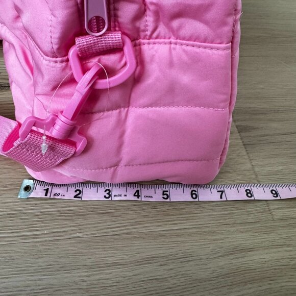 NWT Victoria's Secret PINK Bright Pink Quilted Duffle Tote Bag - Picture 10 of 10